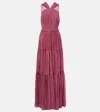 Ulla Johnson Women's Freesia Shirred Silk Chiffon Sleeveless Gown In Pink