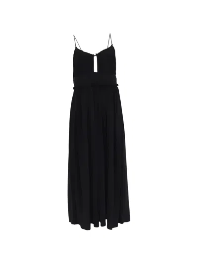Pre-owned Ulla Johnson Freya Cut-out Midi Dress In Black