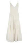Ulla Johnson Freya Circle Jacquard Tiered Cotton Dress