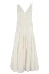 Ulla Johnson Freya Circle Jacquard Tiered Cotton Dress
