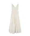 Ulla Johnson Freya Circle Jacquard Tiered Cotton Dress In White