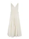 Ulla Johnson Freya Circle Jacquard Tiered Cotton Dress In Weiss