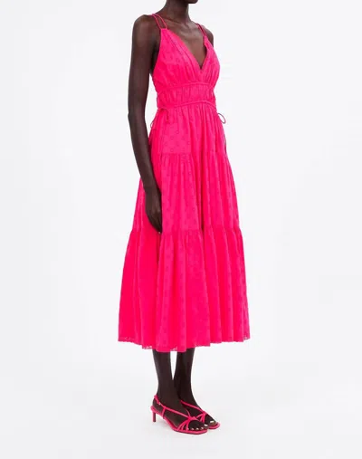 Ulla Johnson Freya V-neck Midi Dress In Cosmos