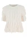 Ulla Johnson Fringed Knit Top