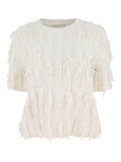 Ulla Johnson Fringed Knit Top