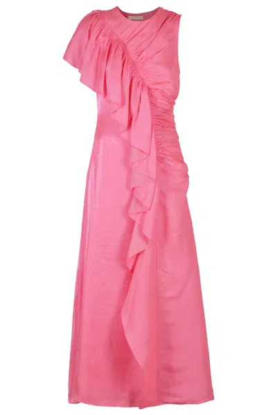 Ulla Johnson Fuchsia-colored Lilia Long Dress In Pink