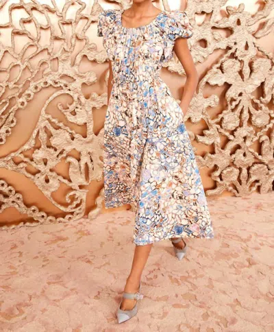 Ulla Johnson Gabi Midi Dress In Ibis In Multi