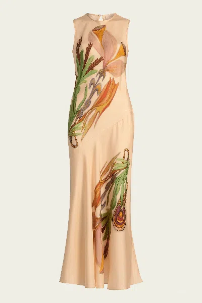 Ulla Johnson Gaea Midi Dress In Inner Nature In Multi