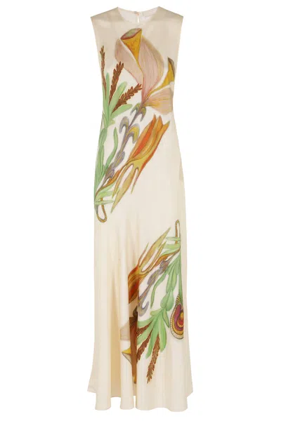 Ulla Johnson Gaea Sl Midi Dress In Multi