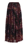 Ulla Johnson Gaelle Printed Silk Maxi Skirt In Multi