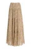 Ulla Johnson Gaelle Silk Maxi Skirt In Multi