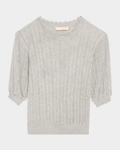 Ulla Johnson Gemma Short-sleeve Knit Top