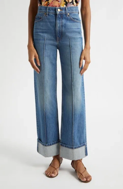 Ulla Johnson Genevieve Pintuck Jeans In Purple