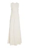 Ulla Johnson Genoveva Floral Embroidered Maxi Dress In Ivory