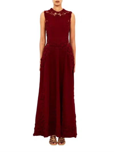 Ulla Johnson Genoveva Sleeveless Maxi Dress In Begonia In Red