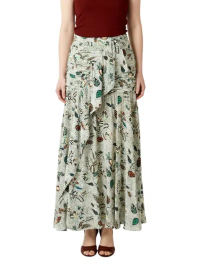Ulla Johnson Georgina Maxi Skirt In Botanical Mist In Multi