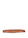 Ulla Johnson Gia Twist-buckle Leather Belt In Brown