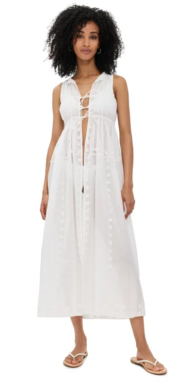 Ulla Johnson Gillian Sleeveless Dress Coverup Pristine In White