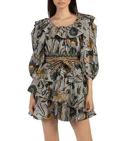 Pre-owned Ulla Johnson Gisele Dress In Portofino - Size 2 In Black