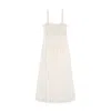 Ulla Johnson Gisella Embroidered A-line Midi Dress In Pristine