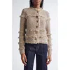 Ulla Johnson Gita Fringe Detail Metallic Tweed Jacket In Yellow