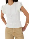 Ulla Johnson Giulia Top In Pristine In White