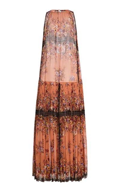 Ulla Johnson Gossamer Printed Silk Gown In Animal Print