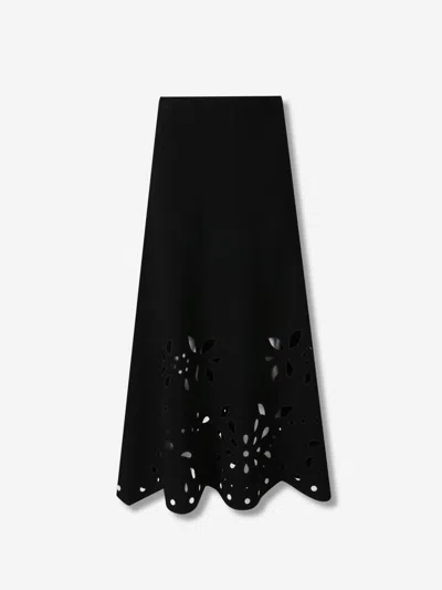 Ulla Johnson Grace Knit Midi Skirt In Black