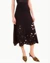 Ulla Johnson Grace Knit Midi Skirt In Noir In Black