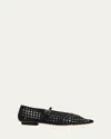 Ulla Johnson Gracie Pointy Toe Flats In Black