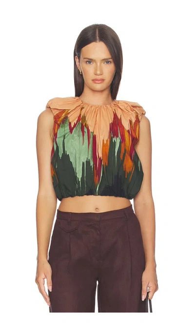 Ulla Johnson Gracie Sleeveless Cotton Top In Multi