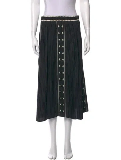Pre-owned Ulla Johnson Graphic Print Midi Length Skirt In Neutral