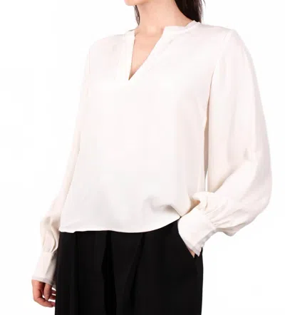 Ulla Johnson Greta Long Sleeve Blouse In Pristine In White