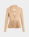 Ulla Johnson Greta Pleated Blazer In Brown