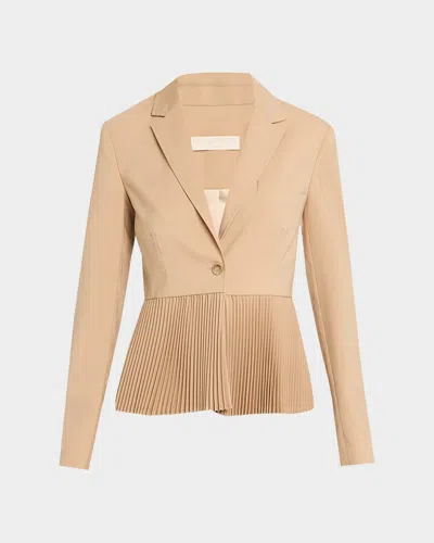 ULLA JOHNSON GRETA PLEATED BLAZER