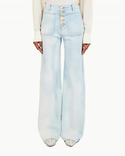 ULLA JOHNSON GWYNNE WIDE LEG JEAN IN CIELO