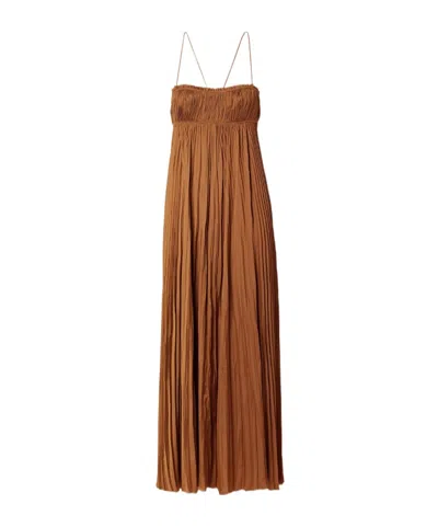 Ulla Johnson Halter Dress In Orange