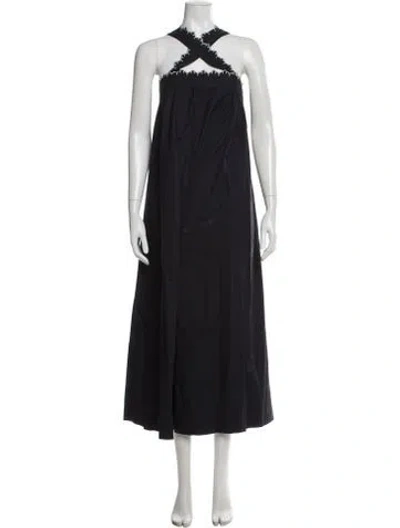Pre-owned Ulla Johnson Halterneck Jumpsuit In Black