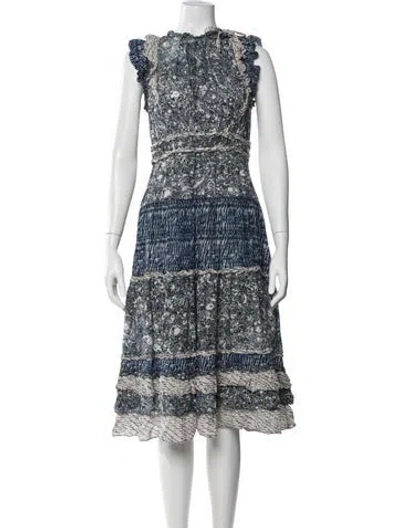 Pre-owned Ulla Johnson Halterneck Knee-length Dress