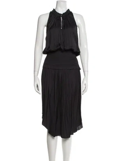 Pre-owned Ulla Johnson Halterneck Long Dress In Gray