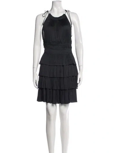 Pre-owned Ulla Johnson Halterneck Mini Dress W/ Tags In Black