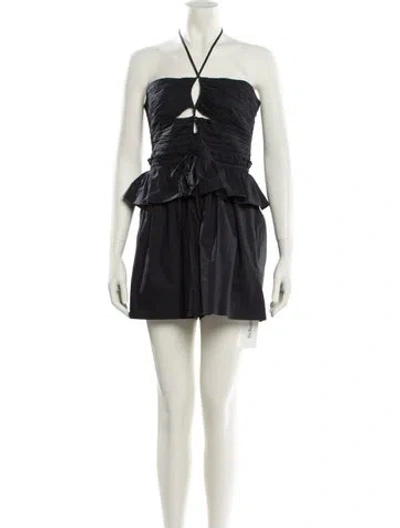 Pre-owned Ulla Johnson Halterneck Romper In Neutral