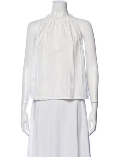 Pre-owned Ulla Johnson Halterneck Sleeveless Blouse In Neutral