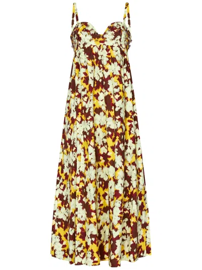 Ulla Johnson Harlan Dress In Acacia In Multi
