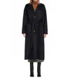 Ulla Johnson Harlow Belted Coat In Midnight In Black