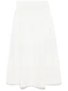 Ulla Johnson Tiered Lace Trim Skirt With Scallop Edge