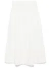 Ulla Johnson Tiered Lace Trim Skirt With Scallop Edge
