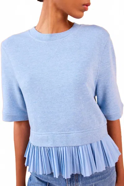 ULLA JOHNSON HARPER TOP IN BLUEBELLE