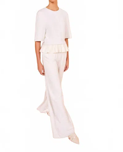 Ulla Johnson Harper Top In Cowrie In White