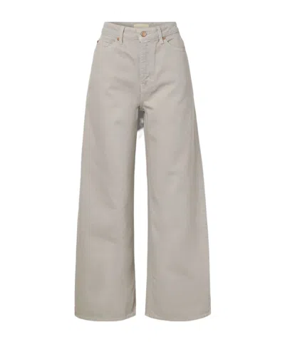 Ulla Johnson High-waisted Wide-leg Jeans In Neutral